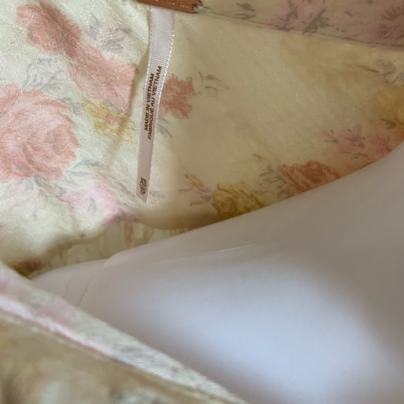 Free People Celia Printed Blouse In Ivory - Picture 5 of 10